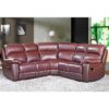 Astona Leather Corner Recliner Sofa In Chestnut