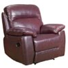 Astona Leather Recliner Sofa Chair In Chestnut