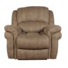 Claton Recliner Sofa Chair In Taupe Leather Look Fabric