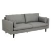 Sedgewick Fabric Upholstered 3 Seater Sofa In Light Grey