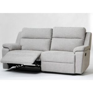 Jackson Fabric 3 Seater Recliner Sofa In Beige